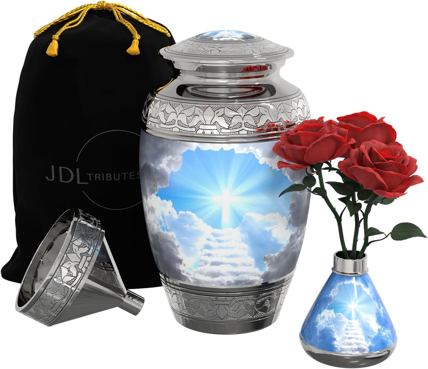 Stairway to Heaven Cross Large Cremation Urn