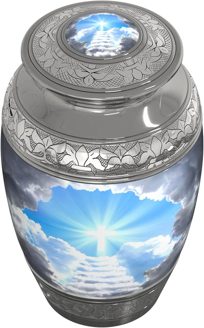 Stairway to Heaven Cross Large Cremation Urn